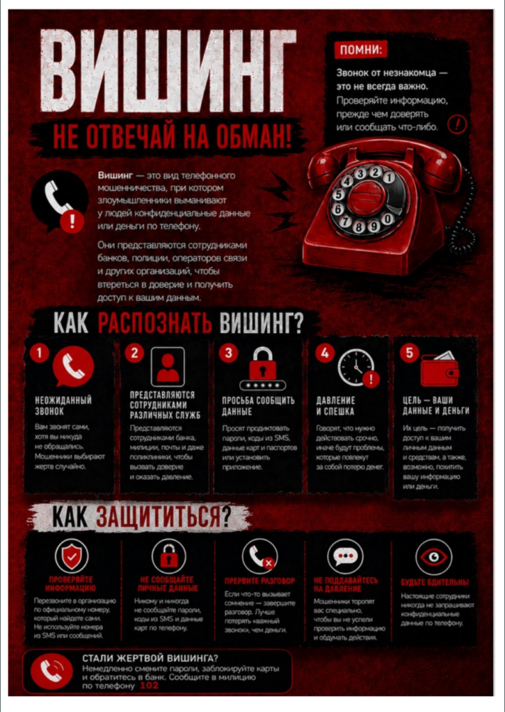 Информацию о способах и методах противодействия мошенническим действиям для ознакомления